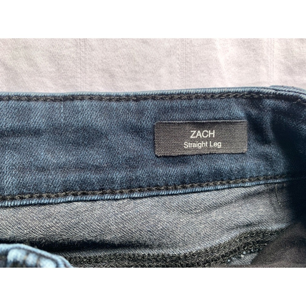 Mavi Jeans Men 29x30 Blue Zach Straight Leg Dark Wash Stretch Denim - Picture 4 of 16